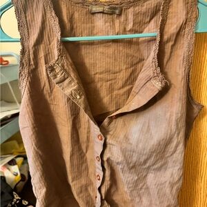 Brandy Melville Brown Sleeveless Top